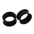 thumbnail image 1 of Bouchons d'Oreille en Silicone pour Tunnels Libèrent la Protection des Oreilles Noir Noir 10mm, 1 of 9