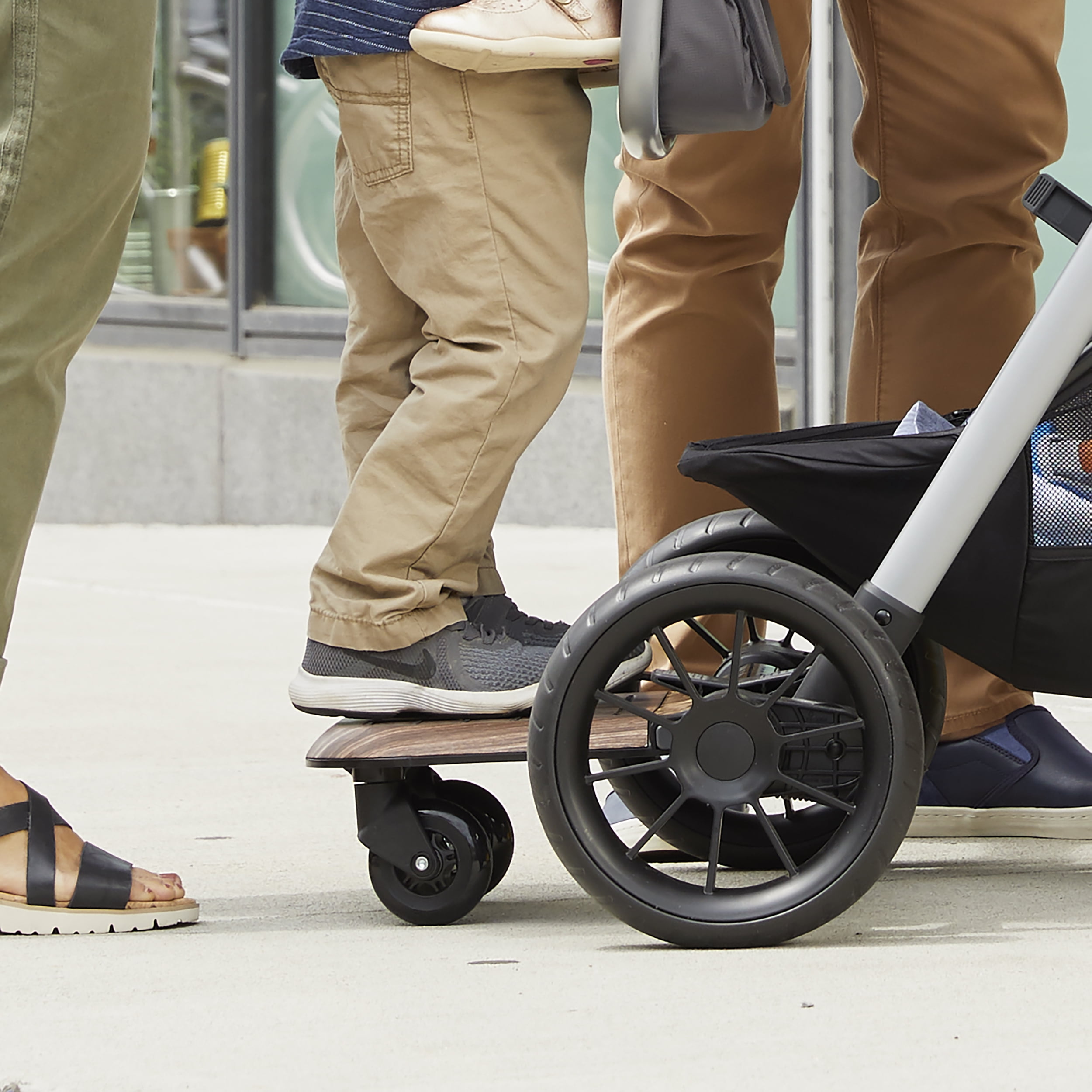 Evenflo Stroller Rider Board, Wood Grain