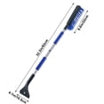 thumbnail image 2 of XSAOP 2-in-1 Car Snow Brush and Ice Scraper, Detachable, Foam Grip, PVC Bristles, for SUV Truck Windshield, 2 of 8
