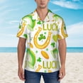 thumbnail image 4 of Bixox Men's Hawaiian Shirts Men's St Patrick's Day1 Print Short-Sleeve Shirt-Medium, 4 of 8