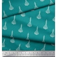 thumbnail image 2 of Soimoi Cotton Voile Fabric Leaves & Floral Block Print Sewing Fabric Yard 56 Inch Wide, 2 of 3