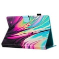 thumbnail image 4 of for Universal 7 Inch Android Tablet/Galaxy Tab A 7-Inch SM-T280 /Galaxy Tab 4 7" T230 /Onn 7 Inch Case, Pattern PU Leather Folio Case with Pen Holder, Magnetic Stand Cover with Card Slots, Rose Blue, 4 of 9