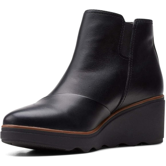 Clarks - Womens Mazy Eastham Boots, Size: 5 M US, Color: Black Leather