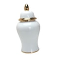 thumbnail image 4 of Tarro de porcelana para almacenamiento, tarro de templo, adorno moderno clásico, tarro de cerámica para jengibre grande, 4 of 9