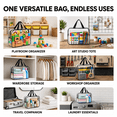 thumbnail image 6 of Clear Organizer Bags with Zipper, Clear Storage Bags with Zipper for Toys, Reusable Clear Zipper Pouches and Plastic Storage Bags for Building Blocks Puzzles Toy Storage, 6 Pack, 6 of 9