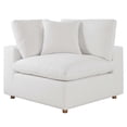 thumbnail image 5 of Modular Sectional Deep Sofa Set, White, Fabric, Modern Contemporary, Living Lounge Cafe Room Hotel Lobby Hospitality, 5 of 10