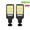 2PCS 108COB, variant on Powerful LED Solar Outdoor Led Courtyard Wall Lamp Rechargeable Human Body Induction Garden Terrace Garage Door Street Lighting
