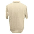 thumbnail image 3 of HUANBAI Men's Casual Knit Shirt Summer Hollow Breathable Cool Short Sleeve Top Cardigan Men's, 3 of 4