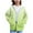Green, variant on Girls Hoodies Cute Full Zip Gradient Color Long Sleeve Sweatshirts Fall Winter Warm Fashion Casual Outwear for Kids Hot Pink 9-10 Years