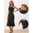 thumbnail image 2 of Vestido Midi Allegra K Sirena para Mujer Negro L, 2 of 6