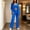 Blue, variant on Floleo Women Notched Lapel Double Gold Button Long Sleeve Blazer Square Neck Crop Cami High Waist Wide Leg Pants Three Piece Suit For Office Business Interview Daily Outfits (Yellow,XL)