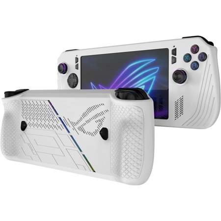 Miimall Soft Case for ASUS ROG Ally X Case, Protective Case for ROG Ally X 2024, Drop-Proof Anti-Collision Lightweight Design Slim Protective Case Cover for ASUS ROG Ally X Accessories (White)