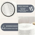 thumbnail image 3 of WILLIAMSPACE Nesting Coffee Table Set of 2, Round Coffee Table Wood Grain Side Table Circle Accent Tables for Small Spaces Living Room Bedroom Balcony Office, White, 3 of 6
