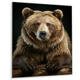 thumbnail image 2 of Designart "Majestic Bear s Self-Portrait III" Animals Bear Metal Art Living Room, 2 of 5