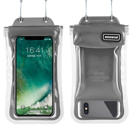 Waterproof Phone Pouch, EEEKit Universal Floating Cellphone Pouch Case Underwater Dry Bag Compatible with iPhone Xs Max/Xs/Xr/X/8Plus/8/7Plus/7/6s/6 Samsung Galaxy S10/S10 Plus/S9/S9