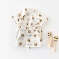 thumbnail image 2 of Conjuntos de ropa de casa de manga corta para bebé de 0 a 3 años, pijamas con estampado completo de Panda de dibujos animados para niña y niño, ropa para dormir para niño pequeño, verano 2025, 2 of 6
