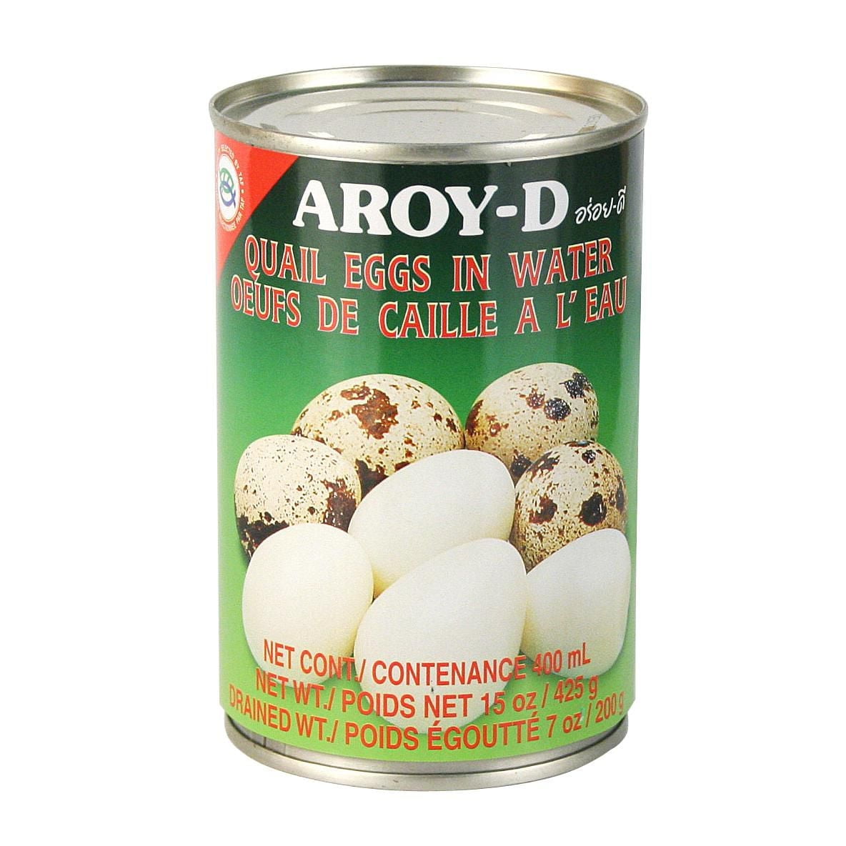 Aroy-D Oeufs de caille dans l'eau 400 ML