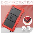 thumbnail image 7 of XYX For Lenovo Tab M11/K11 LTE 2024 Case 11 inch, 3in1 Heavy Duty Shockproof Tablet Case with Stand, Shoulder Strap (TB330FU/TB330XU/TB331FC), Red, 7 of 7