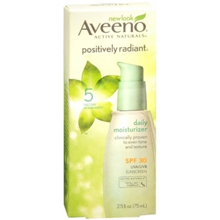 2 Pack - AVEENO Active Naturals Positively Radiant Daily Moisturizer SPF 30 2.50 (Best Tinted Moisturizer For Fair Skin With Pink Undertones)