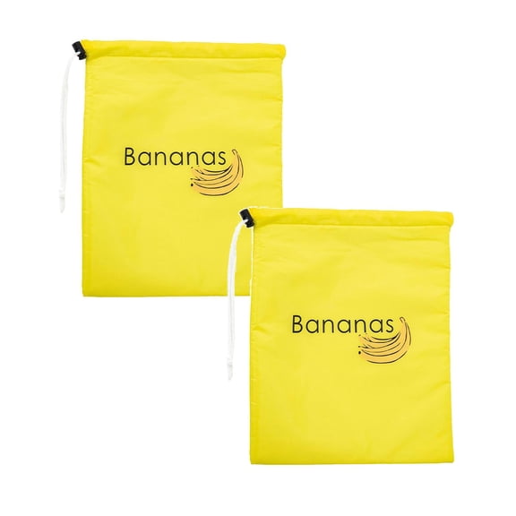 2Pack Banana Freshkeeping Bag Cabbage Vegetable Fruit Vegetable Grocery Bag Reusable Drawstring Mesh Bag For Fruit And Vegetable Storage With Drawstring Design