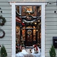 thumbnail image 5 of Reusable Christmas Door Cover – Holiday Scene Door Curtain Drapery, Washable Banner Backdrops for Front Door or Entryway Easy Install Winter Decor, 5 of 5