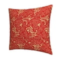 thumbnail image 2 of Home Throw Pillow Covers Golden dragons and flowers Square Thick Throw Pillow Covers Fine Textured Couch Cushion Case for Sofa Home Decor Set of 2, 2 of 7