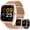 Gold, variant on Smart Watch for Women Men Fitness Tracker: 1.83 Inch Bluetooth Call Smartwatch with Sleep Monitor Watches Compatible with Android Ios 100+ Sport Mode Steps Counter 3 Bracelets Waterproof Ip67