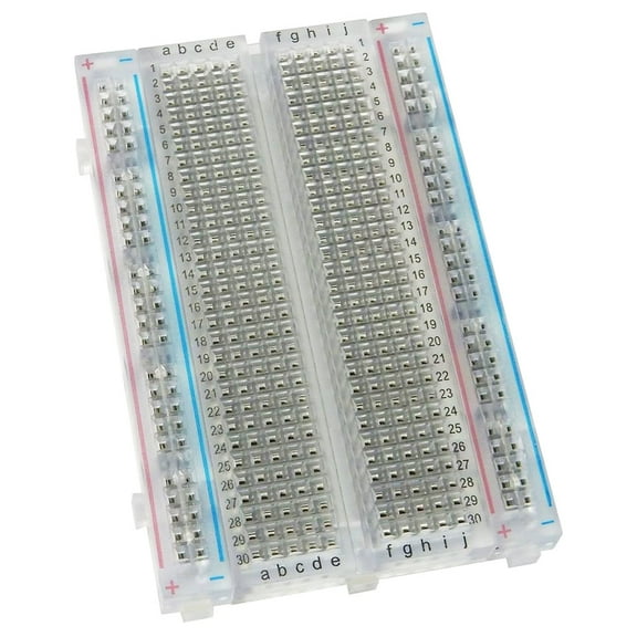 Solderless Clear Breadboard - 400 Contact Points