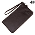 thumbnail image 2 of Wristlet Phone Purse Solid Color Portable Genuine Leather Card Wallet Zip Wallet, 2 of 10