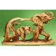 thumbnail image 1 of Unison Gifts MMD-186 8 In. Elephant Woodlike Carving, 1 of 1
