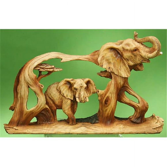 Unison Gifts MMD-186 8 Po Sculpture sur Bois d'Éléphant