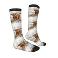 thumbnail image 4 of Lsque Yak Printed Crew Socks Men's Women's LightWeight Thin Casual Calf Socks ,Knee High Socks,Cotton Socks, 4 of 9