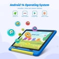 thumbnail image 5 of AEEZO Kids Tablet, 10 Inch Android 14 Tablet for Kids Ages 3-12, Octa-Core 8+64GB, 1 TB Expandable,Parental Control, Pre-Installed KIDOZ with Shockproof Case (Blue), 5 of 7