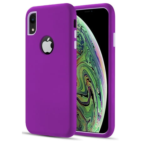 - iPhone XR Case, Nakedcellphone Dual Max Soft Skin Rubberized Hard Cover for Apple iPhone XR (10R) 6.1