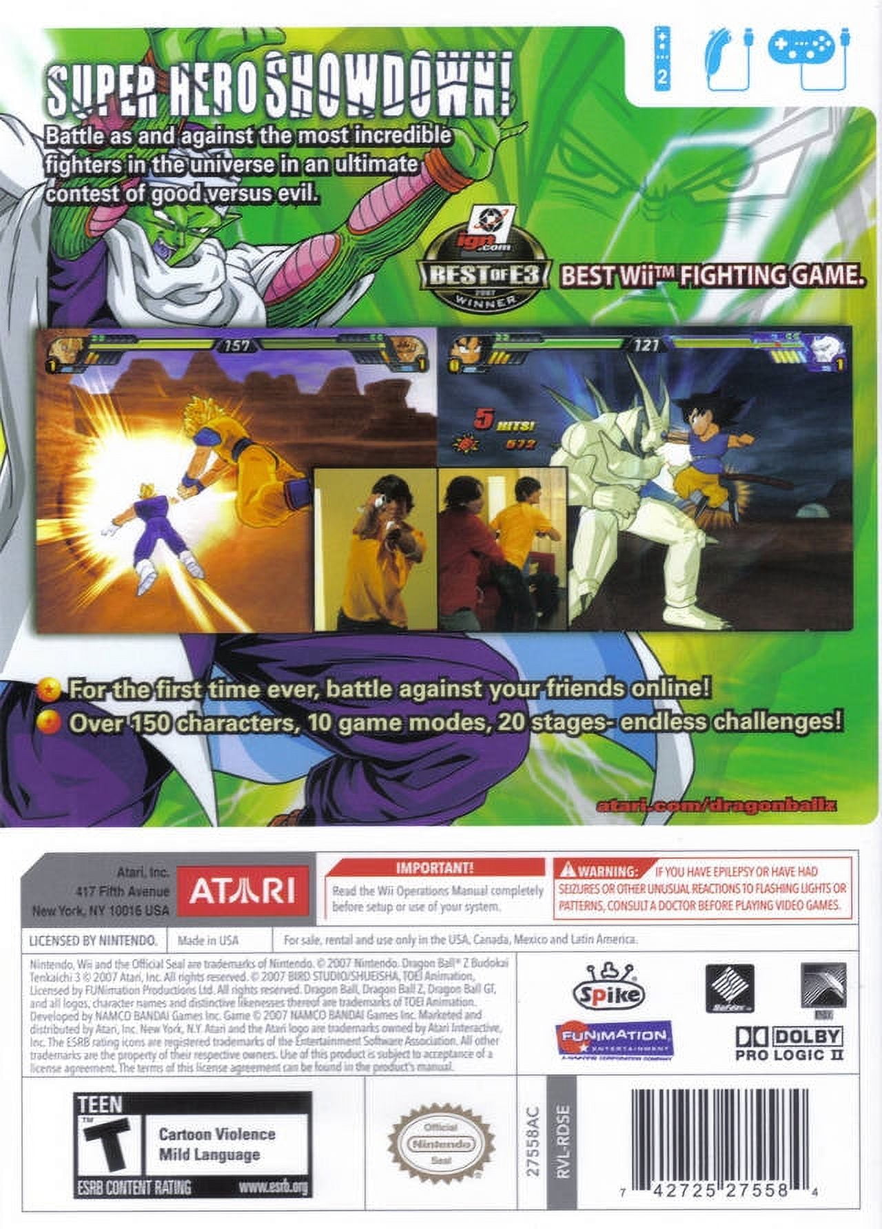 Dragon Ball Z: Budokai Tenkaichi 3 Video Games for sale