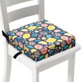 thumbnail image 1 of Dznils Asiento Booster para Mesa de Comedor para Niños Pequeños, con Hebillas de Seguridad, Fondo Antideslizante, Fruta Azul, 1 of 11