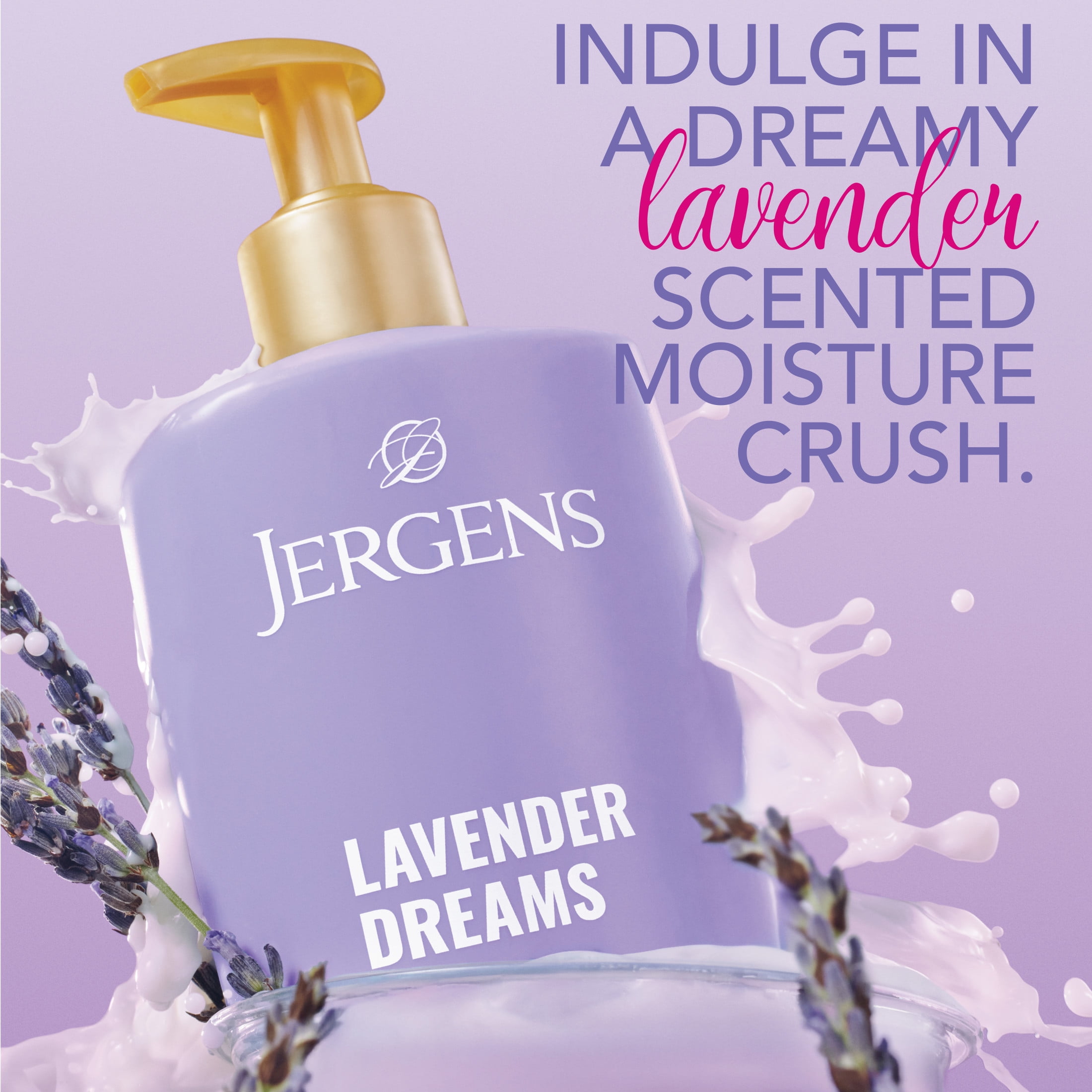(5 pack) Jergens Shea Fusion Lavender Dreams Scented Body Lotion, Moisturizer for Dry Skin, 14 fl oz