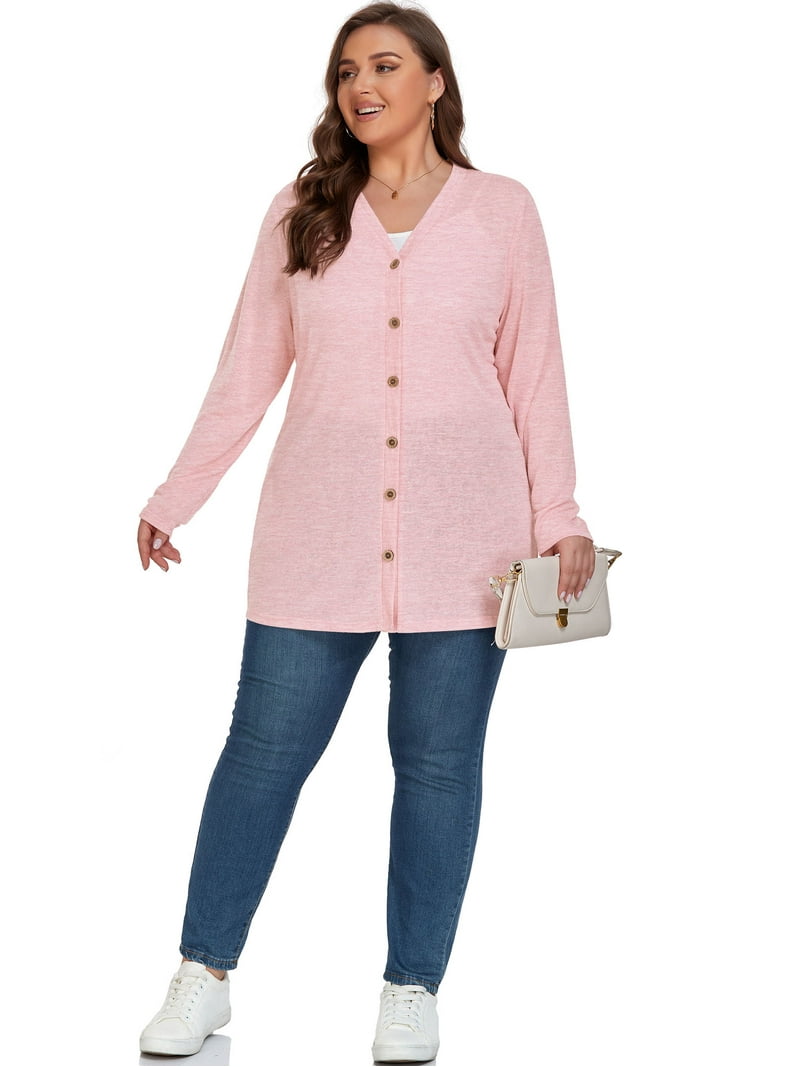 Spicy Sandia Women's Lightweight Cardigan – Long Sleeve Open Front Sweater In Mystical Blue (Plus Size Available) 8 thumbnail image