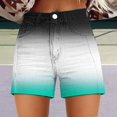 thumbnail image 2 of Seductiva Women's Shorts Womens Casual High Waist Denim Shorts Relaxed Fit ArtRetro Printed Floral Shorts with Pockets Womens Workout Shorts 1PC, 2 of 4