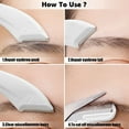 thumbnail image 3 of Set recortador de cejas de acero inoxidable, maquinilla curva para cejas, tijeras para cejas con peine, 3 of 6
