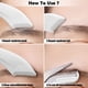 thumbnail image 3 of Juego de recortador de cejas, afeitadora curva de acero inoxidable, tijeras para cejas con peine, 3 of 6