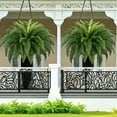 thumbnail image 5 of Fmxomd Artificial Boston Fern Bush- Set of 2 Artificial Ferns for Outdoors, 22Inch Faux Ferns, Suitable for Office & Living Room Decor, Branches for Each Bouquet, 5 of 9