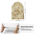 thumbnail image 2 of Picia Taco Tortillas Pattern Knitted Beanie Hat for Men and Women , Unisex Winter Warm Stretchy Knit Cap Thick Fisherman Beanies Cuffed Plain Skull Caps, 2 of 6