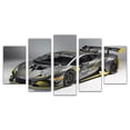 thumbnail image 1 of Cuadro Decorativo Lamborghini Huracán Gris Juego De 5 Piezas 150x80cm Ideal Para Sala Oficina Taller Decoración Moderna, 1 of 5
