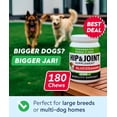 thumbnail image 2 of StrellaLab Glucosamine Chews for Dogs - Hip & Joint Support with Chondroitin, MSM & Omega-3 Fish Oil - Joint Pain Relief - Bacon (180 ct), 2 of 10