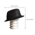 thumbnail image 2 of FENGGUIQU 1Ud Tapón De Silicona Negro Para Botella Con De Sombrero Para Sellar Vino Y Cerveza, 2 of 8