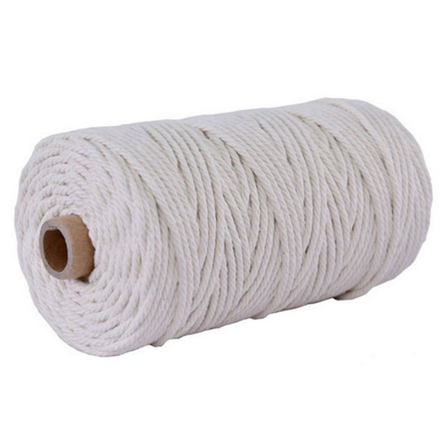 Cotton Macrame Colorful Woven Rope Twisted Crafts 328Ft Tapestry Art Manual Home Textile Party Wedding Decoration Diy Braid Wide 0.12In