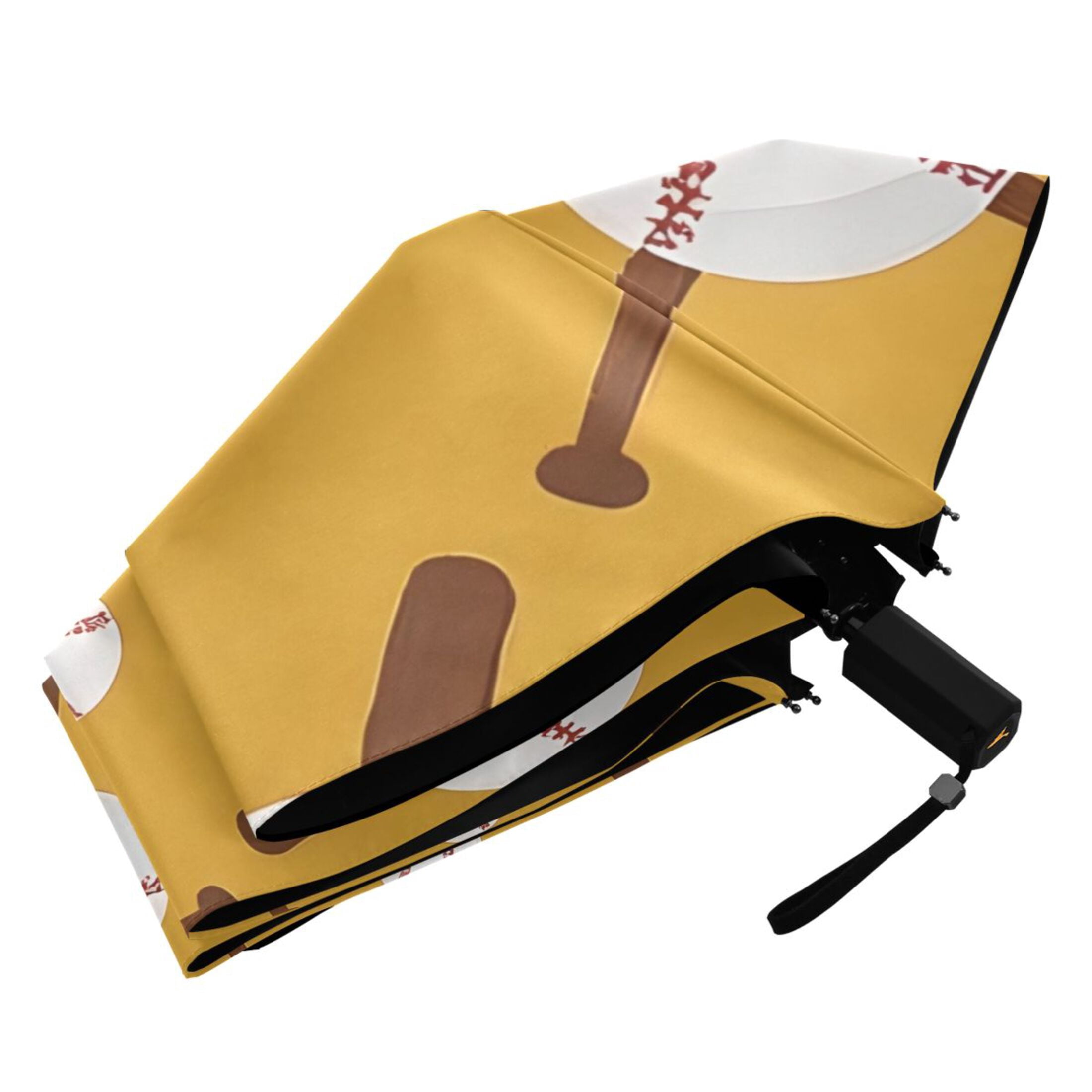 ALAZA Baseball Balls Bats UPF 50+ Compact Folding Umbrella for Rain Travel Umbrella Packable