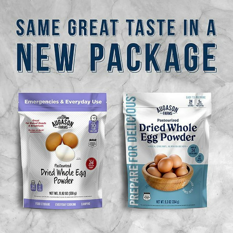 Augason Farms Pasteurized Dried Whole Egg Powder Resealable Pouch