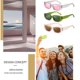 thumbnail image 4 of Gafas de sol rectangulares para mujer, estilo retro, gafas de conducción de los años 90, estilo vintage, marco cuadrado estrecho, protección UV400, 4 of 6